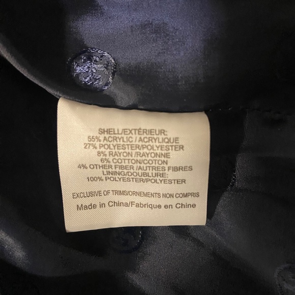 Tory Burch Emma Navy Tweed Three Quarter Sleeve Jacket 12 - Picture 4 of 15